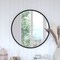 Flash Furniture 30in Round Black Metal Framed Accent Wall Mirror HMHD-22M116YA-BLK-GG - alternate 6